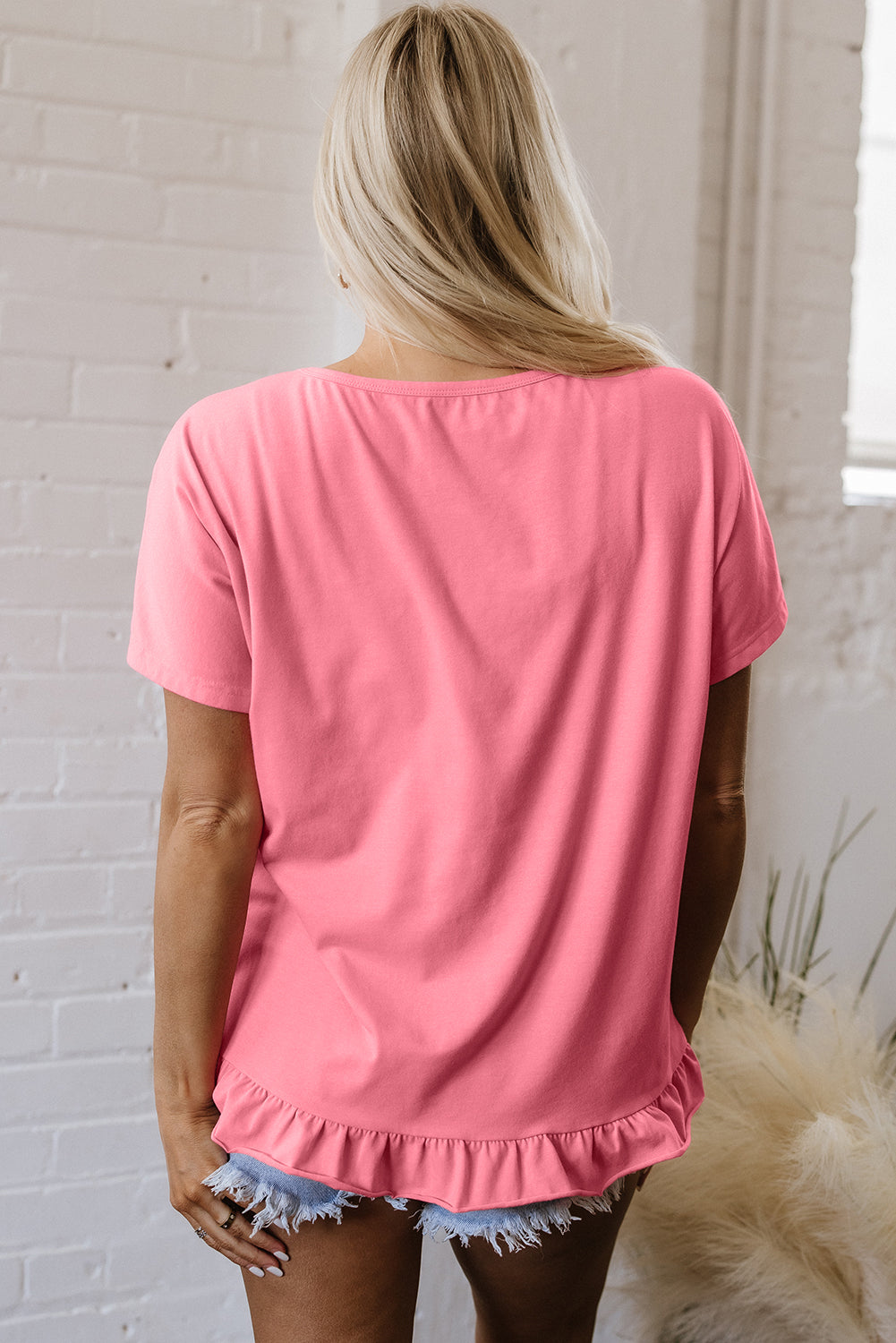 Kimber Frilled Hem Loose Top-1